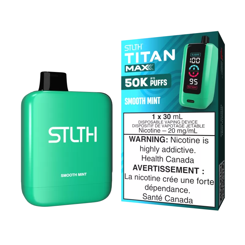 STLTH TITAN MAX - Smooth Mint - 20 mg/mL (wholeseller) - Excise ON, 20 mg/mL (wholeseller) - Excise AB