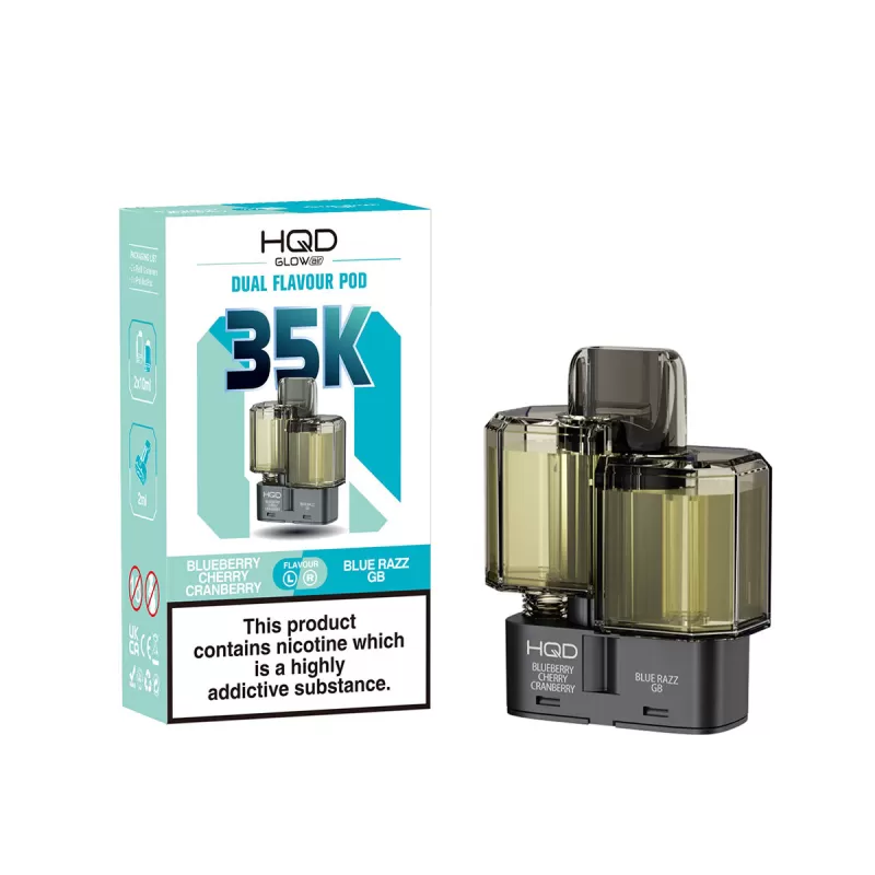 HQD Glow Air 35K Prefilled Pods - Cherry Ice / Strawberry Raspberry Cherry Ice - Image 3