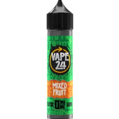 Vape 24 Mixed Fruit 70/30 60ml E-Liquids - 3mg