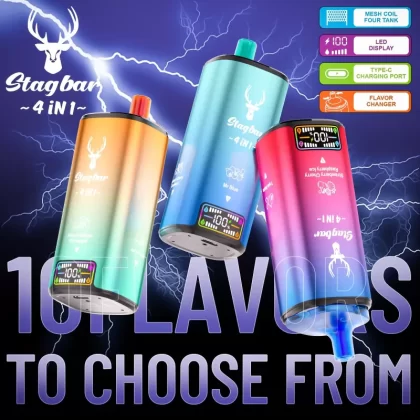 Stag Bar 80K 4-in-1 Disposable Vape - Vapeq10
