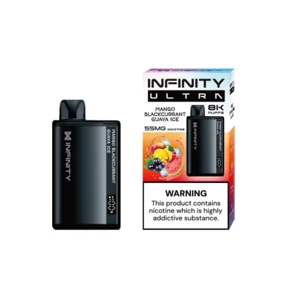 Infinity Bar Ultra Disposable – Mango Blackcurrant Guava Ice 20/55mg (8000Puffs) - Vapebar Pk