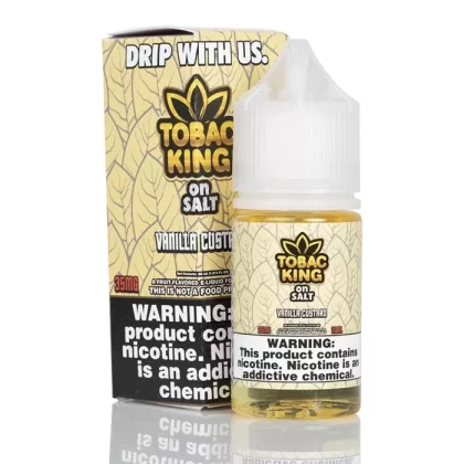 Vanilla Custard – Tobac King On Salt – 30mL