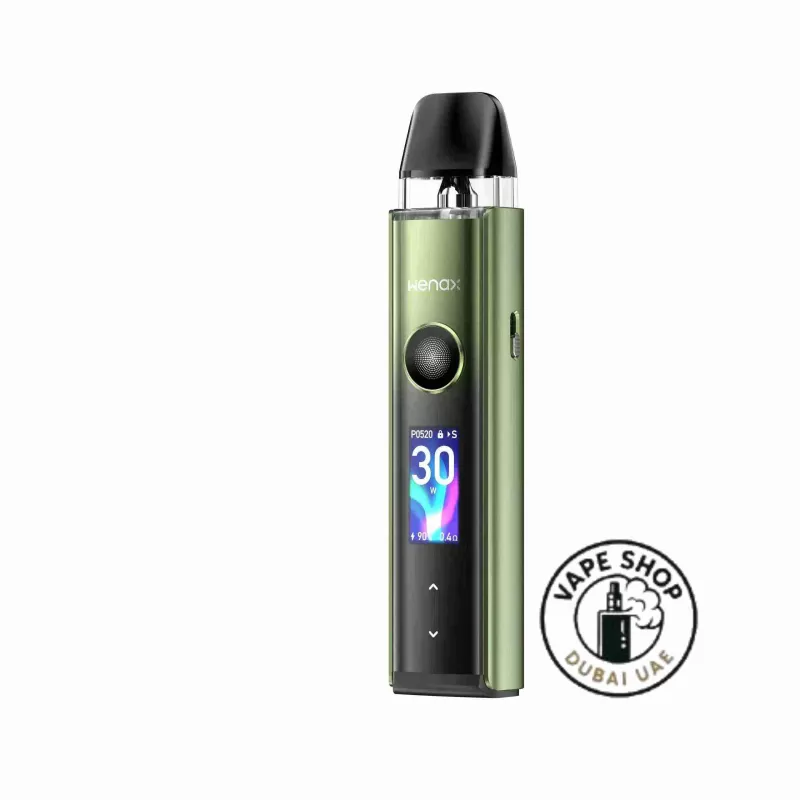 GEEKVAPE Wenax Q Pro Pod System 30W Vape Kit in Dubai - Aurora Green, Azure Blue (00B469) - Image 3