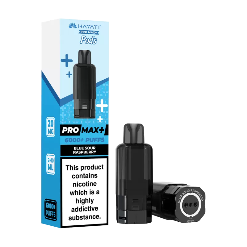 Blue Sour Raspberry Hayati Pro Max+ Refill Pack - 5mg - Vape Product (269ACD)