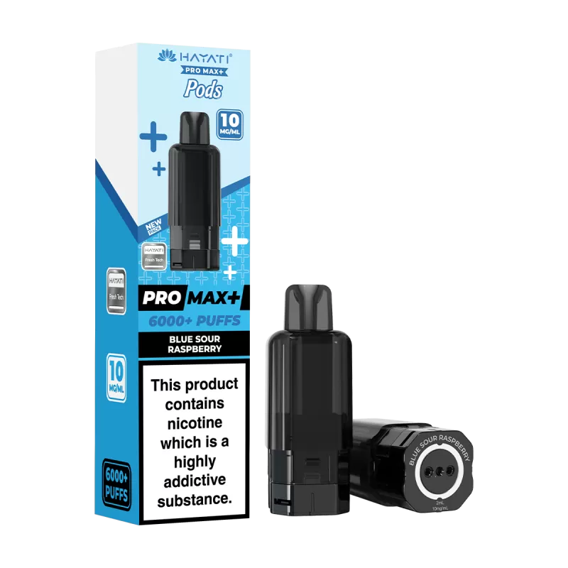 Blue Sour Raspberry Hayati Pro Max+ Refill Pack - 5mg - Vape Product (269ACD) - Image 2