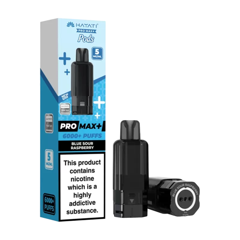 Blue Sour Raspberry Hayati Pro Max+ Refill Pack - 5mg - Vape Product (269ACD) - Image 3