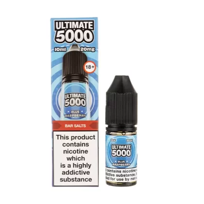 Blue Raspberry Nic Salt E-Liquid by Ultimate 5000 Bar Salt