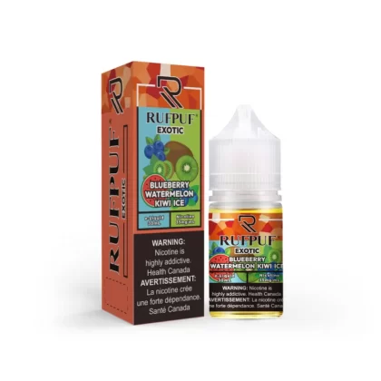 RufPuf Exotic Blueberry Watermelon Kiwi Ice Nic Salt – 30ml - Vapebazaar Pk