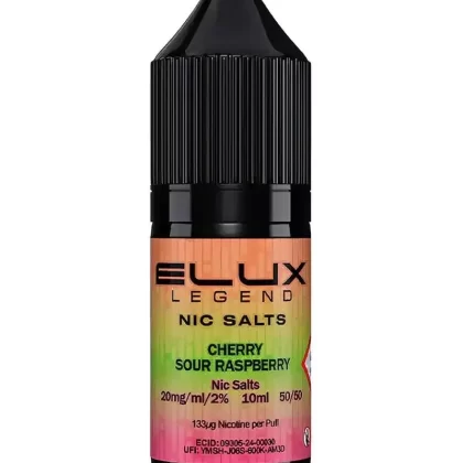 Elux Legend Cherry Sour Raspberry Nic Salt Vape Juice
