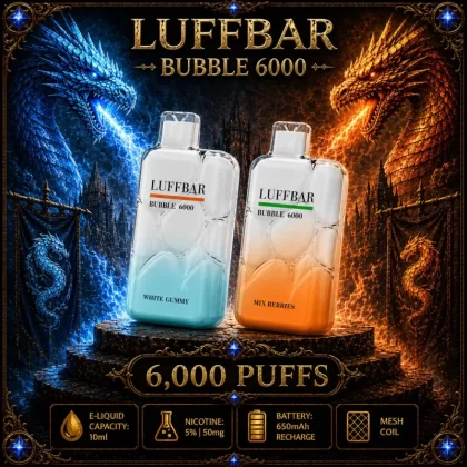 LUFFBAR Bubble 6000 - Strawberry Cereal Donut Milk (BLK Series)