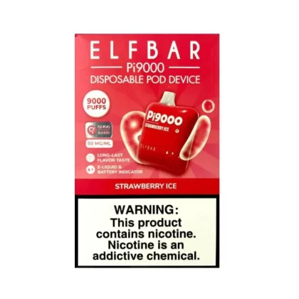 ELF BAR Pi9000 – Strawberry Ice (9000 Puffs) - Vapexotic In