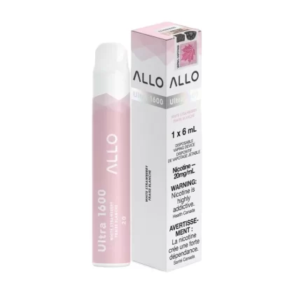 ALLO Ultra 1600 Disposable Vape – White Strawberry