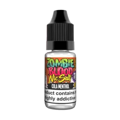 Zombie Blood Cola Menthol Nic Salt Vape Juice - 10 Pack - Strength
