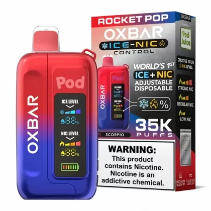 OXBAR x Pod Juice Ice-Nic Ctrl 35K Disp. – Mega Display Vape - Uwinvapeaustralia