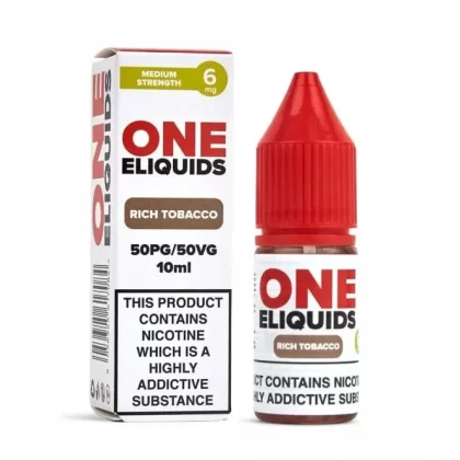 One E Liquids Rich Tobacco E Liquid – 50/50 Series (10ml)