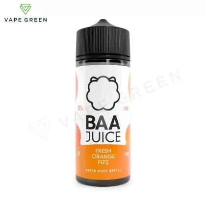 Fresh Orange Fizz Shortfill E-Liquid by Baa Juice 100ml - Eliquidsupply