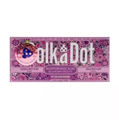 Intense Dark PolkaDot Magic Mushroom Belgian Dark Chocolate - Vape Store