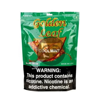 Golden Leaf Cool Mint Pipe Tobacco 16 oz. Bag - Ejuicewarehouse
