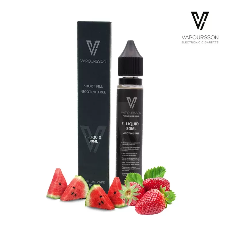 Vapoursson e-Liquid – Strawberry – Watermelon 0mg 30ml Shortfill | Cigee