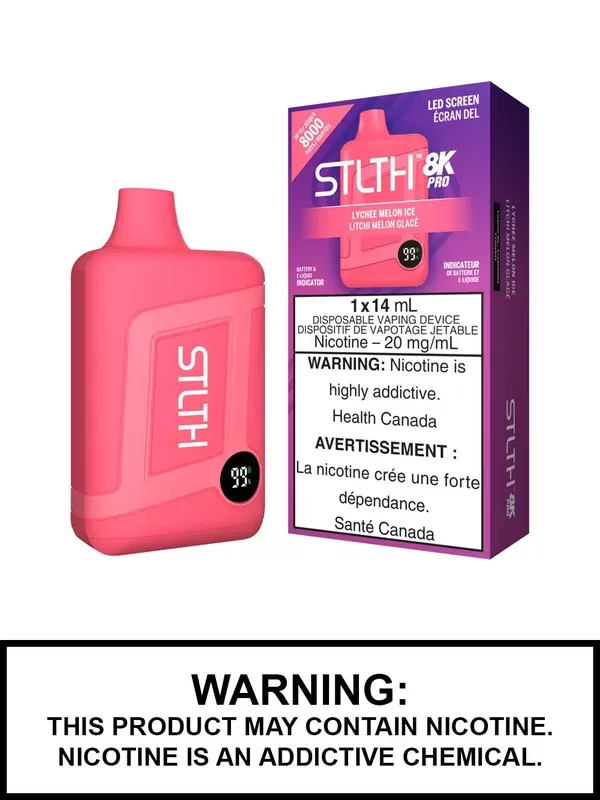 Lychee Melon Ice STLTH 8K Pro Disposable Vape