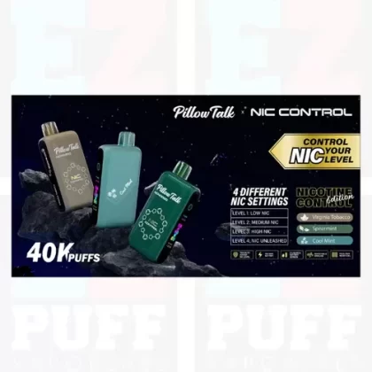 Nic Control Pillow Talk – NC40000 User Controlled Nicotine Level Vape