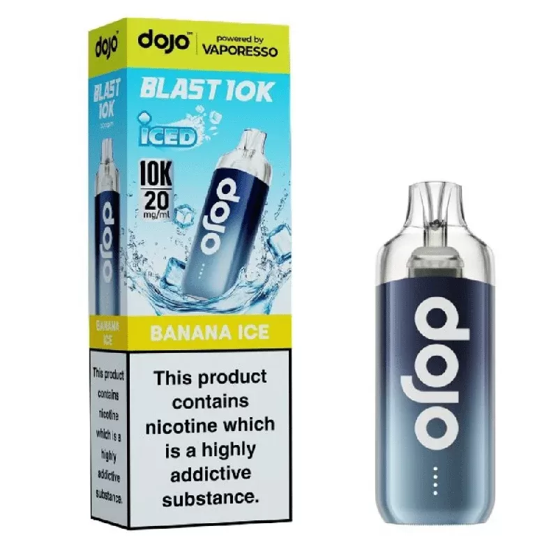 Vaporesso Dojo Blast 10k Prefilled Pod Kit Banana Ice - Nicotine Strength#20mg