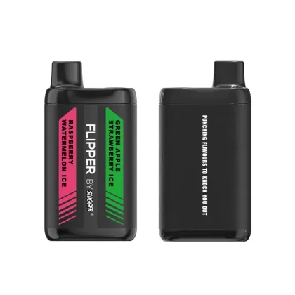 Flipper 16K Disposable Vape – Raspberry Watermelon Ice + Green Apple Strawberry Ice 40mg (16000 Puffs)