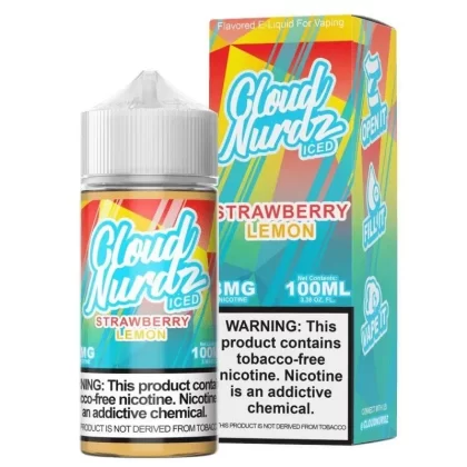 Strawberry Lemon Iced by Cloud Nurdz TFN 100mL - Vape Product, Vape Product