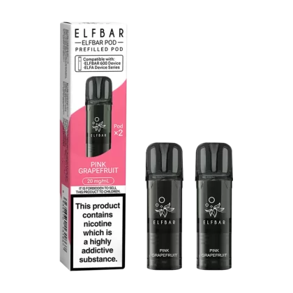Pink Grapefruit Elfbar 600 Pods - 20mg - Vape Product