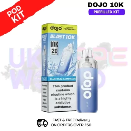 Blue Razz Lemonade Dojo Blast 10K Puff Prefilled Kit