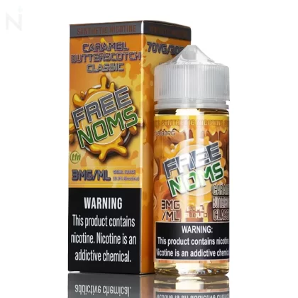 Freenoms E Liquid - Caramel Butterscotch Classic - 120mL - 6mg