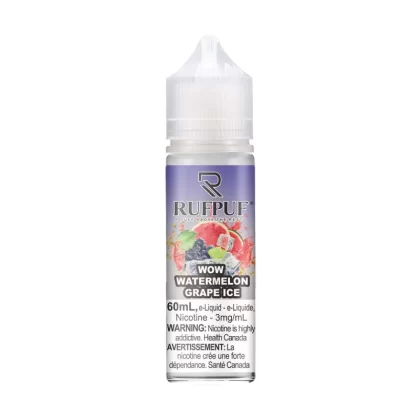 RUFPUF (Regular Series)— Wow Watermelon Grape Ice—(3/6)mg - Vape Product, Vape Product