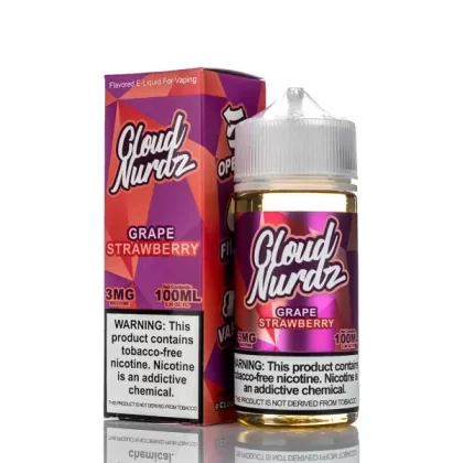 Cloud Nurdz E-Liquid Grape Strawberry 100ml (3mg)