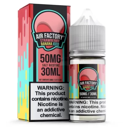 Air Factory Salt Strawberry Banana Iced eJuice - Vape Product; Vape Product (6D0A57)