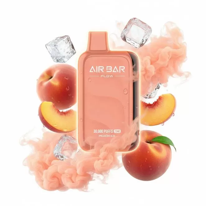 Air Bar - Flow Rechargeable Disposable Vape 30,000 Puffs - 20 mg / Juicy Peach Ice - Image 2