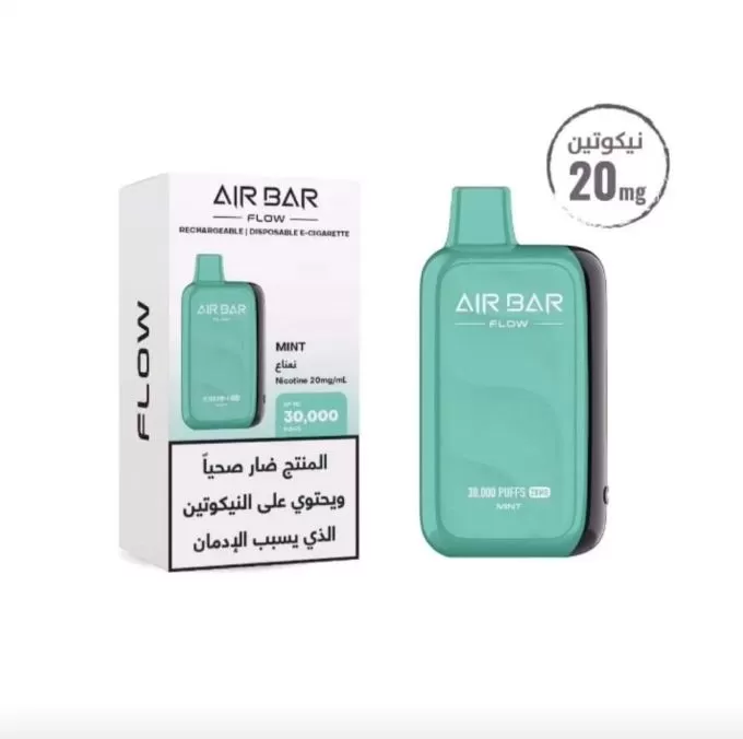 Air Bar - Flow Rechargeable Disposable Vape 30,000 Puffs - 20 mg / Juicy Peach Ice - Image 3