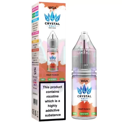 WGA Crystal Fruit Punch Nic Salt - 10 Pack - 10mg