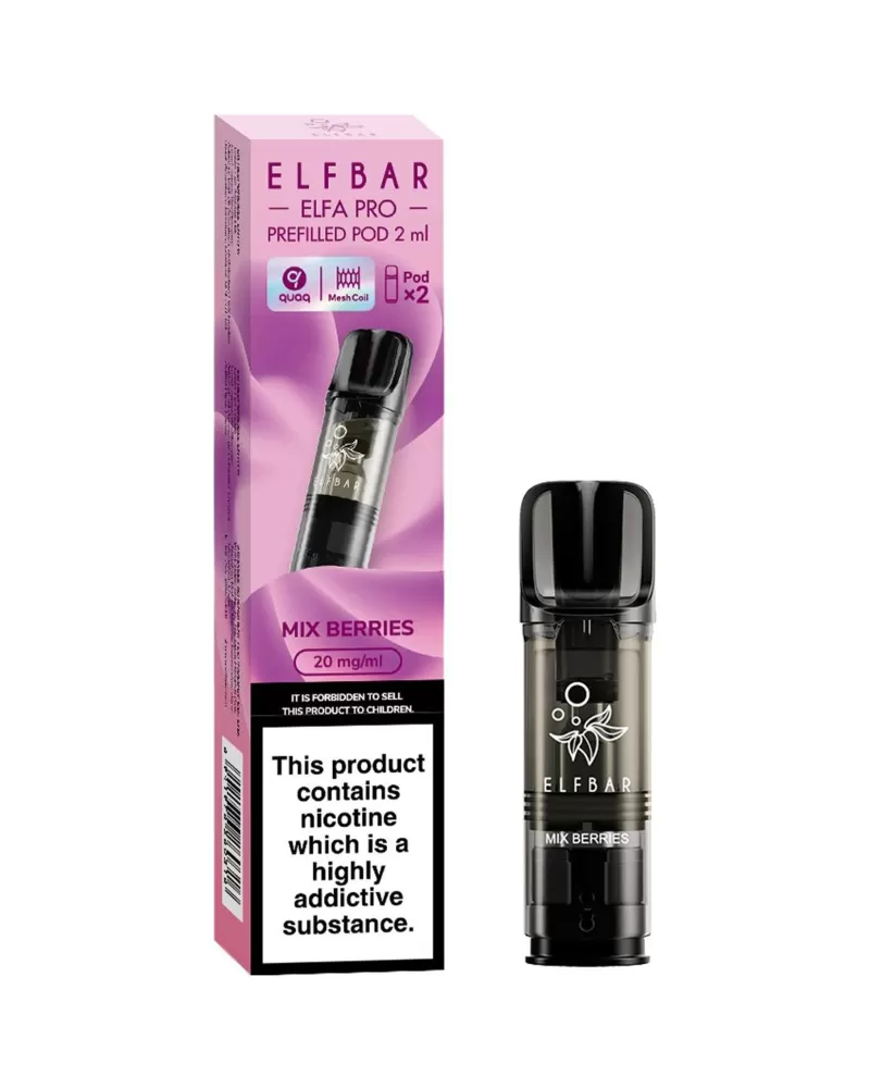 Mix Berries Elf Bar Elfa Pro Pods (x2) - 20mg (2%) - Image 3