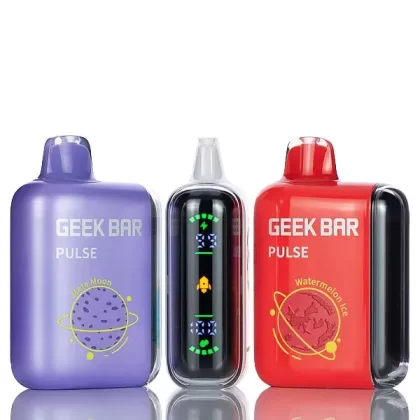 Geek Bar Pulse 15000 Puffs Dual Mesh Disposable Vape - 16ML - Strawberry Banana