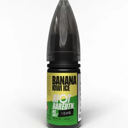 Banana Kiwi Ice Nic Salt E-Liquid - Riot Bar Edition