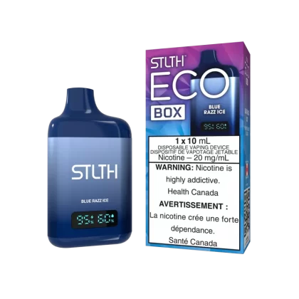 STLTH ECO BOX - Blue Razz Ice - 20 mg/mL (wholeseller) - Excise ON, 20 mg/mL (wholeseller) - Excise FED
