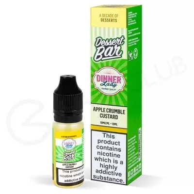 Apple Crumble Custard Nic Salt E-Liquid by Dinner Lady Dessert Bar Salts - Ecigpremium