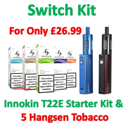 Switch Kit: Innokin T22E Endura + 5 Hangsen E-Liquids - Vapestorm Co