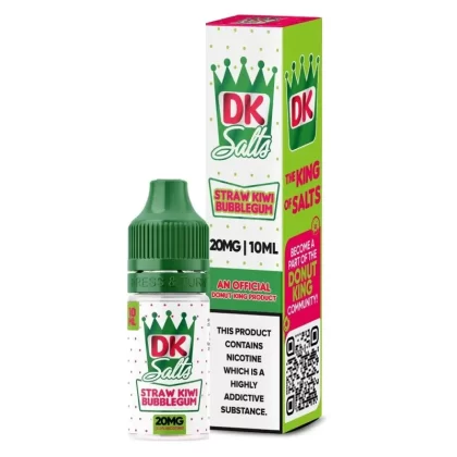 Straw Kiwi Bubblegum 10ml Nicsat Eliquid by DK Salts