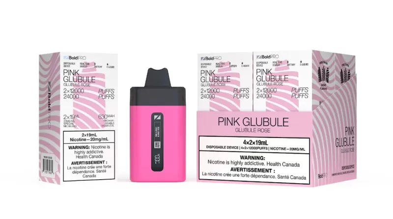 ZBOLD PRO Disposable Vape – Zpods – 24K Puffs Combo – Pink Glubule