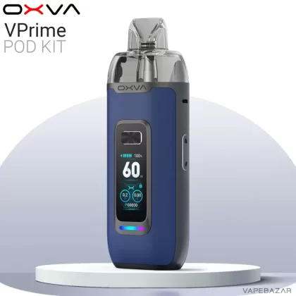 OXVA VPrime Pod Kit – Blue Leather - Pod Kit / OXVA / 2600 mAh / max. 60 Watt / 5ml / USB-C