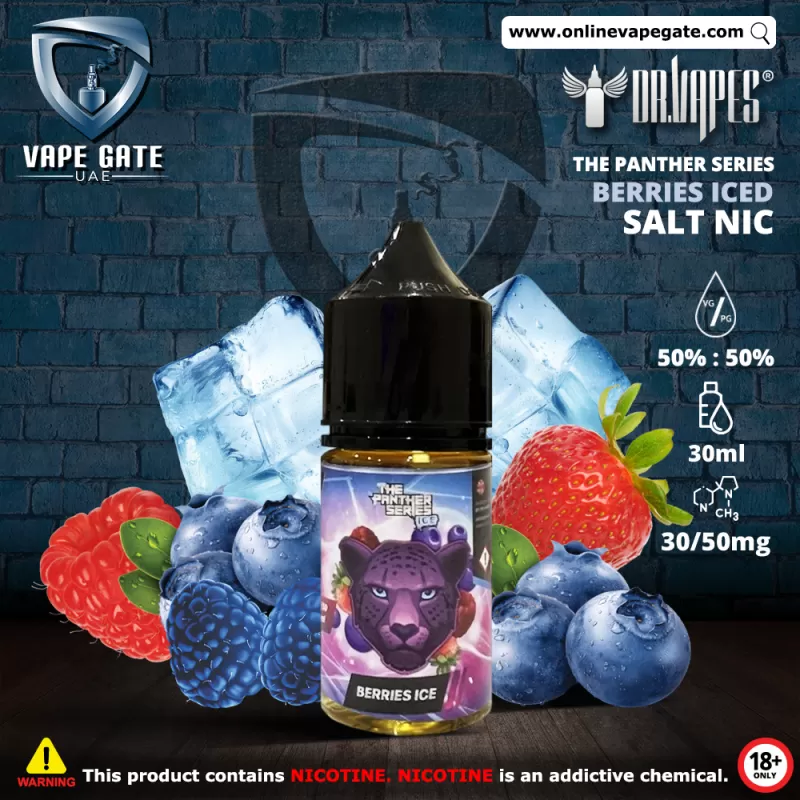 Berries Ice - The Panther Series Ice 30ml Saltnic by Dr. Vapes - 50 mg / 30 ml