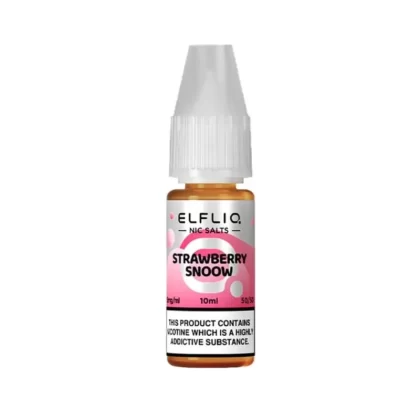 Elfliq Strawberry Snoow 10mg Salt Nicotine E Liquid - Vape Product, Vape Product