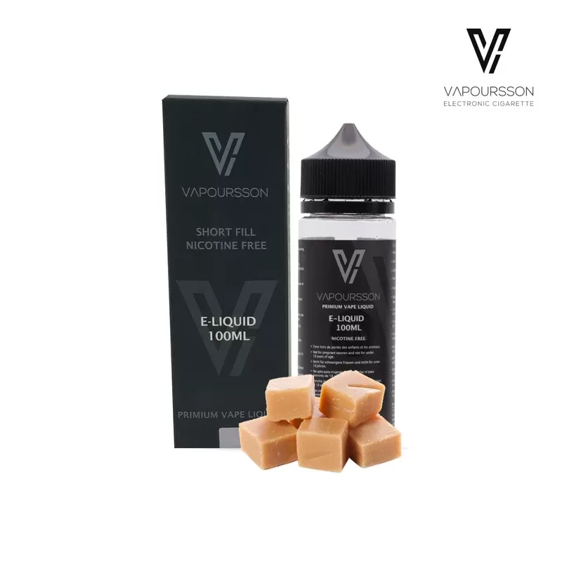 Vapoursson e-Liquid – Toffee 0mg 100ml Shortfill | Cigee