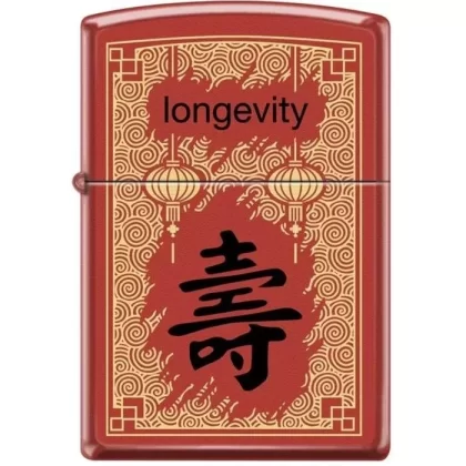 Zippo Lighter – Longevity Red Matte